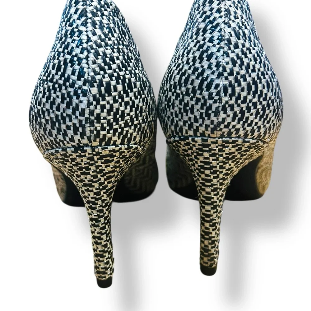 Alfani Step ’N Flex Jeules Black White Tweed Pointed Toe Heels Size 10M – NEW - Picture 8 of 14